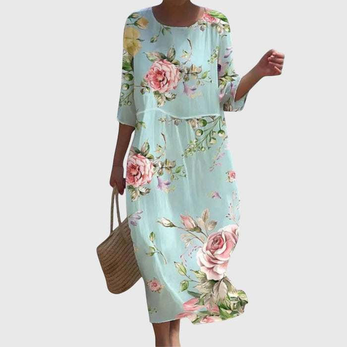 Hayley | Stylowa Kwiatowa Sukienka Maxi