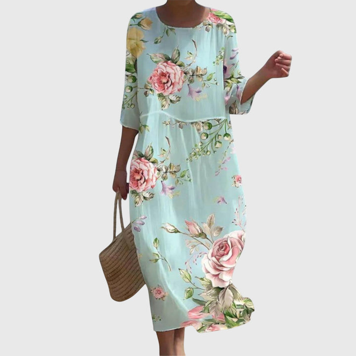 Hayley | Stylowa Kwiatowa Sukienka Maxi