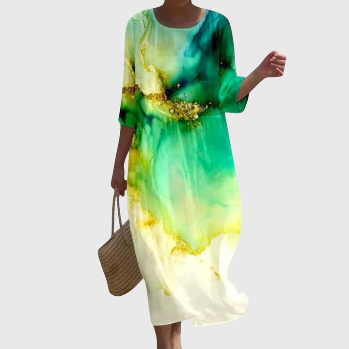 Hayley | Stylowa Kwiatowa Sukienka Maxi
