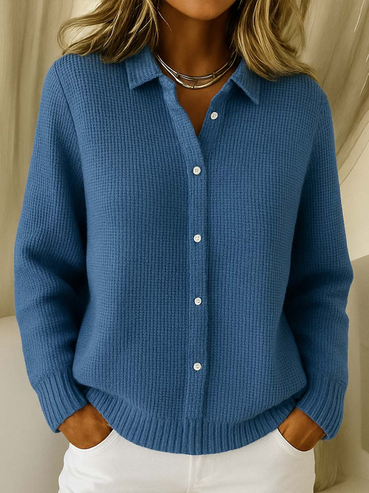 Lisa | Klasyczny Sweter z Guzikami
