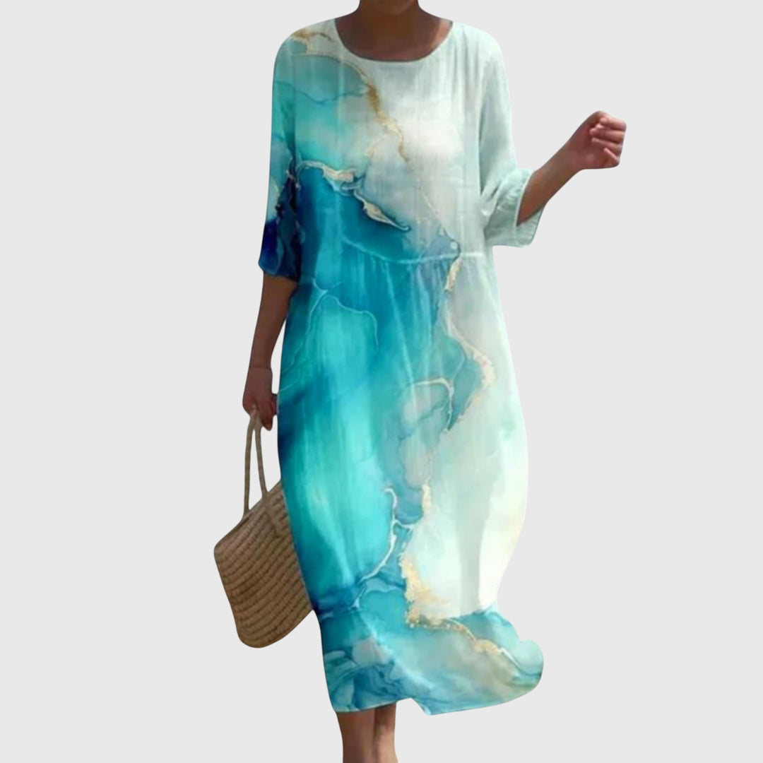 Hayley | Stylowa Kwiatowa Sukienka Maxi