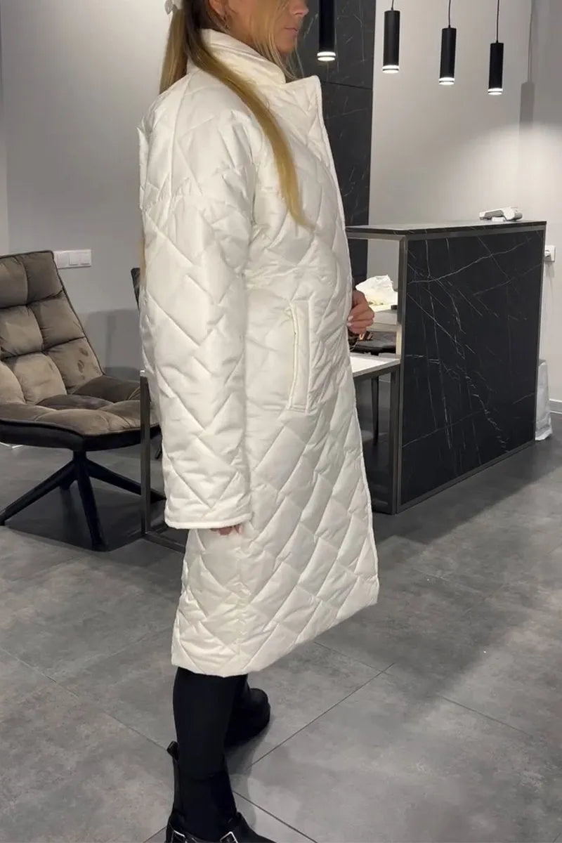 Kynzi | Elegancki Pikowany Płaszcz