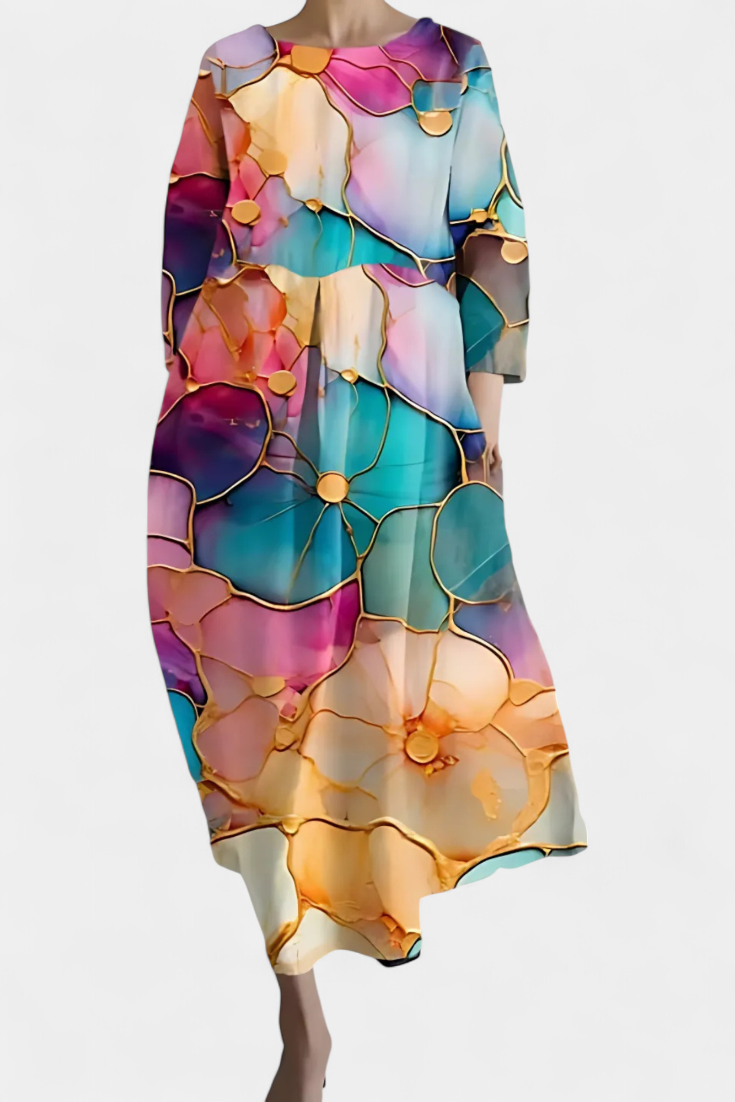 Isalinde | Wygodna Sukienka z Dekoltem w Serek