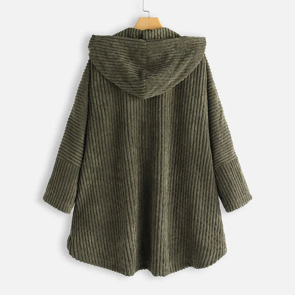 Niah - Przytulny Płaszcz z Kapturem