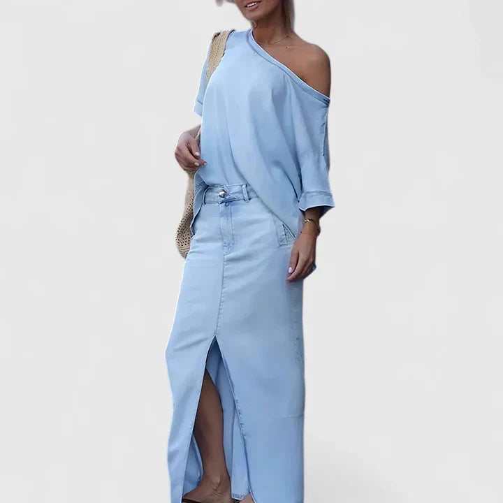 Averlynn | Elegancki Zestaw Maxi Spódnicy