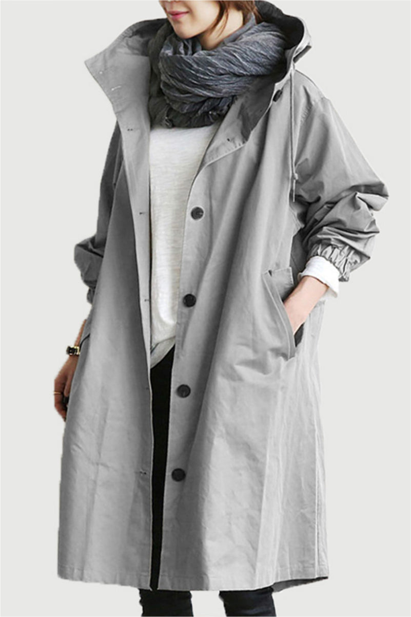 Barbara | Oversized Wodoodporny Kurtka Przeciwdeszczowa