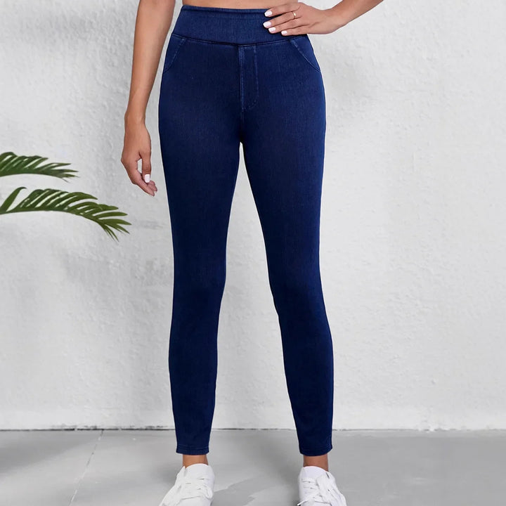 Eleanor | Damskie Jeansy Slim Fit W Wysokim Stanem