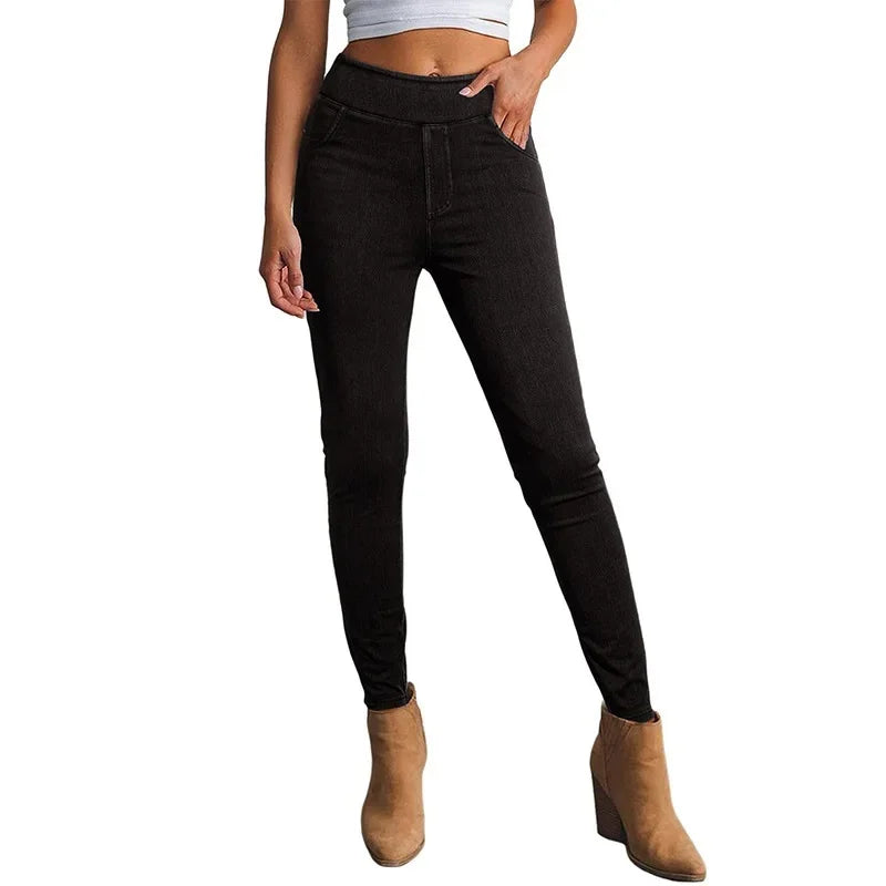 Eleanor | Damskie Jeansy Slim Fit W Wysokim Stanem